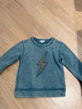 Appaman Lightning Bolt Stich Sweatshirt - Kids Size 6